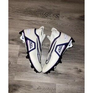 Size 11.5 Nike Football Cleats Alpha Menace Elite 3 White/Purple Mens DM1792-101